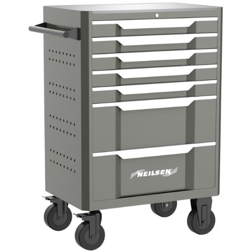 27INCH 7-DRAWERS ROLLER CABINET TOOLBOX WITH STAINLESS STEEL TO